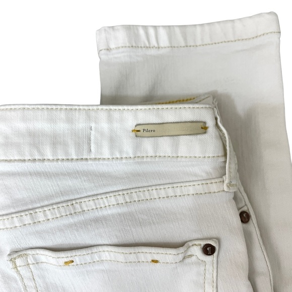 Anthropologie Pilcro Stet Jeans Size 26 Ivory Natural Stretch Skinny - Picture 1 of 9